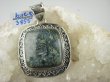 bwe3855 ZIELONA WYSPA !!!! Zabójczo Piękny Czworokąt Duży 22 g !!! Wisior kojący zielony JASPIS - uspokaja duszę Srebro 925 # - 5