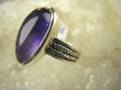bpe6758 Cudny  Delikatny Pierścień naturalny Fioletowy Ametyst - kamień mądrości r.13 zdobiona obrączka Srebro 925 # - 6