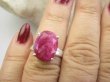 bpee4364 PIĘKNY Elegancki Pierścień Pierścionek OKAZ Rubin Indyjski Rubiny r.13 Srebro 925 - 2