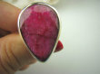 bpee3482 Duża RUBINOWA KROPLA  15 g !!! Pierścień Rubin Indyjski Rubiny r.14/ r.15 Srebro 925 # - 6