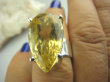 bpee2489 Duża Słoneczna Kropla !!! CUDO Lśniący Wysoki Pierścień Słoneczny CYTRYN NAJWYŻSZA JAKOŚĆ r.14 Cytryn - kamień Antycukrzycowy Srebro 925 # - 6