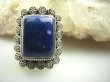 bpe4115 Egzotyczna Piękność !!! Orientalny Piękny Pierścień z królewskim Lapis Lazuli - strażnik prawdy i mądrości r.14 Srebro 925 # - 8