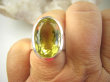 bpee4089 LŚNIĄCY KLEJNOT !! Piękny Pierścień Żółty CYTRYN LEMON  - OKAZ NAJWYŻSZA JAKOŚĆ KAMIENIA Cytryn - kamień antycukrzycowy r.17 Srebro 925 # - 7