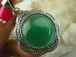 bwe2831 Niesamowity OKAZ - Wisior ZIELONY ONYKS Maroko, Marokańskie Wzornictwo Srebro 925 # - 2