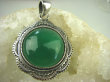 bwe2831 Niesamowity OKAZ - Wisior ZIELONY ONYKS Maroko, Marokańskie Wzornictwo Srebro 925 # - 6