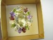 bpee4643 Wooow BOSKO PIĘKNY WIELOBARWNY Lux Pierścień Pierścionek naturalny Cytryn Lemon, Ametyst, Granaty, Oliwin, Blue Topaz r.19 SREBRO 925 # - 9
