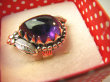 bpe9176 Czarodziejsko Piękny Orientalny Pierścień Pierścionek z Ametystem Ametyst - kamień mądrości r.16 Srebro 925 # - 3