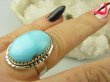 bpe8851 Niezwykły OKAZ Pierścień Pierścionek naturalny TURKUS ARIZONA Turkusy r.17 Srebro 925 # - 4