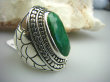 bpee1904 SKÓRA WĘŻA !!!! Niezwykły OLBRZYM Pierścień naturalny Szmaragd Indyjski Szmaragdy r.17/ r.18 Srebro 925 # - 3
